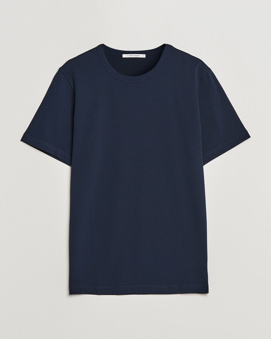 A Day's March Heavyweight T-Shirt Navy – Blue