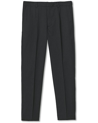 Formal Trousers |  Smart Trousers Wool Twill Charcoal