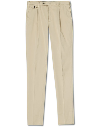 PT01 Gentleman Fit Cotton Trousers Beige