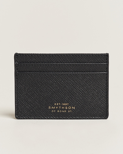 Men | Smythson | Smythson | Panama Flat Cardholder Black