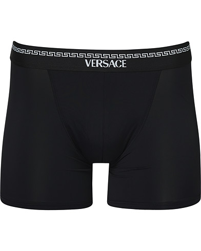 Men | Versace | Versace | Microfiber Boxer Briefs Black