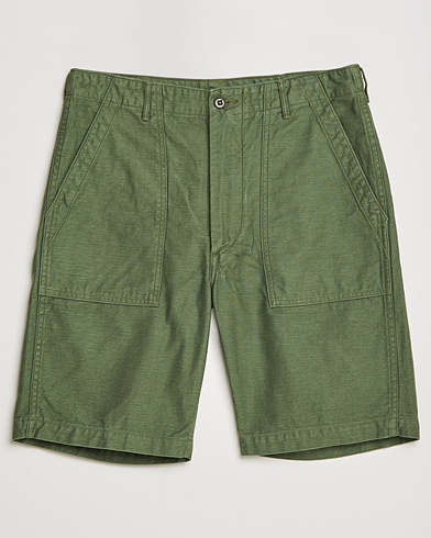 Men |  | orSlow | Original Sateen Fatigue Shorts Army Green