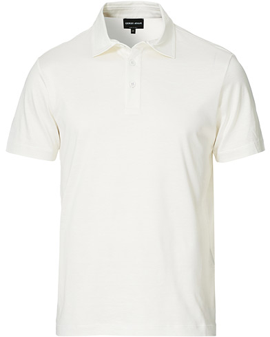  |  Cotton/Silk Short Sleeve Polo White
