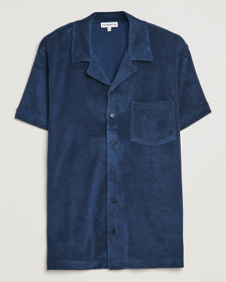 Men | Polo Shirts | A.P.C. | Agustino Short Sleeve Terry Polo Navy