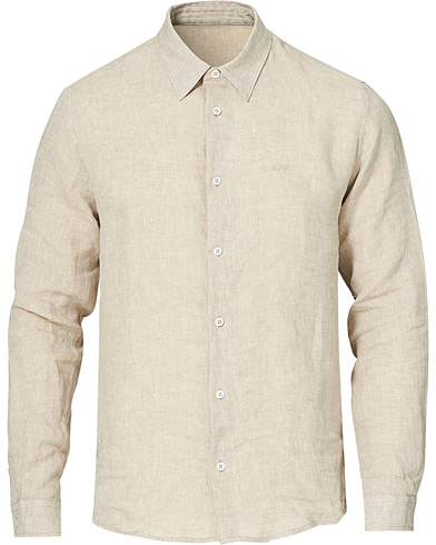 Linen Shirts |  Vincent Linen Shirt Beige
