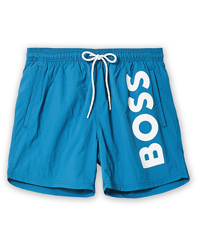 Men | Swimwear | BOSS | Octopus Logo Swimtrunks Open Green
