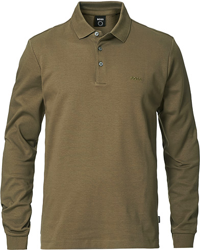 Knitted Polo Shirts |  Pado Knitted Polo Shirt Open Green