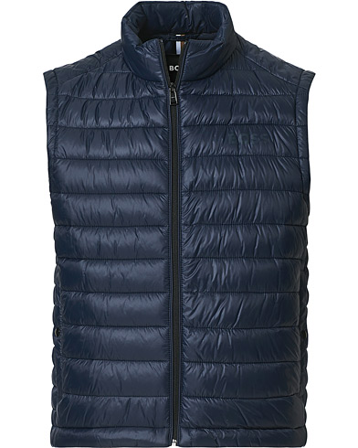Men | Coats & Jackets | BOSS | Calano Down Vest Dark Blue