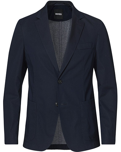 Men | Blazers | BOSS | Hanry Cotton Blazer Dark Blue
