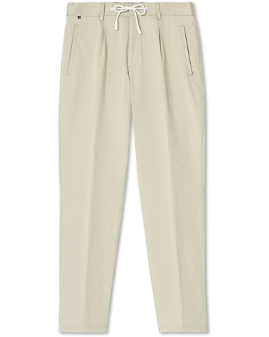 Formal Trousers |  Genius Cotton Drawstring Trousers Light Beige