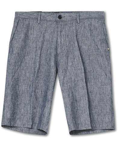Linen Shorts |  Rigan Linen Shorts Dark Blue