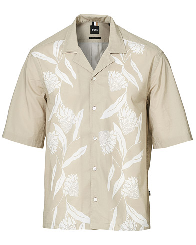  |  Lars Printed Resort Collar Short Sleeve Shirt Light Beige