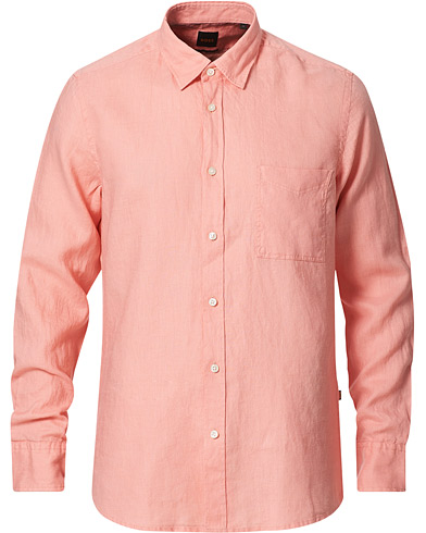 Linen Shirts |  Relegent Linen Shirt Pastel Red