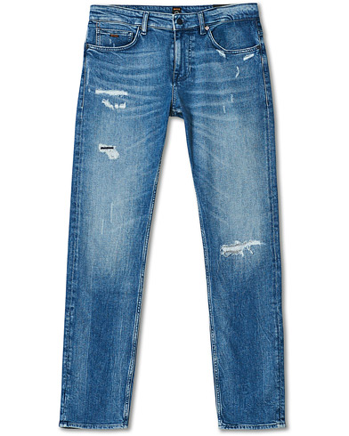  |  Delaware Slim Fit Shredded Jeans Medium Blue