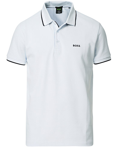 BOSS Athleisure Paddy Curved Polo Light Blue