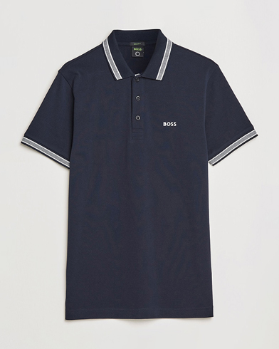 Men | Short Sleeve Polo Shirts | BOSS Athleisure | Paddy Piké Navy