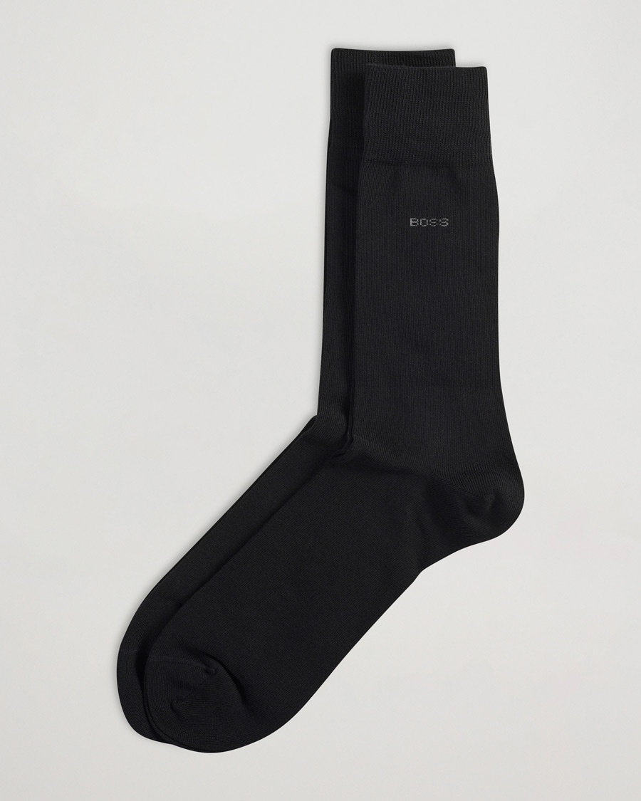 BOSS BLACK 2-Pack RS Uni Socks Black – Black