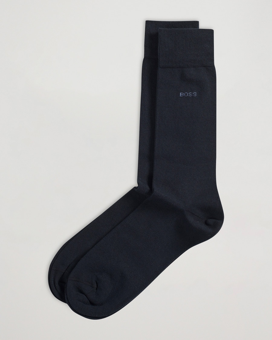 BOSS BLACK 2-Pack RS Uni Socks Dark Blue – Blue
