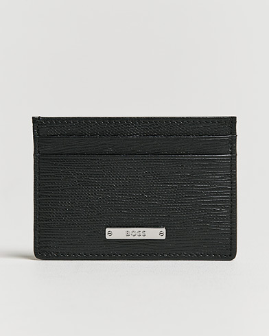 Men | Wallets | BOSS BLACK | Gallery Leather Credit Card Holder Black