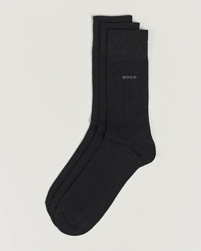 Men | BOSS BLACK | BOSS BLACK | 3-Pack RS Uni Socks Black