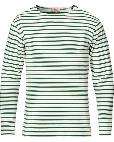 Long Sleeve T-shirts |  Houat Héritage Stripe Longsleeve T-shirt Ficus White