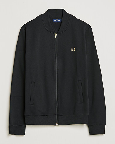 Men |  | Fred Perry | Pique Textrue Track Jacket Black