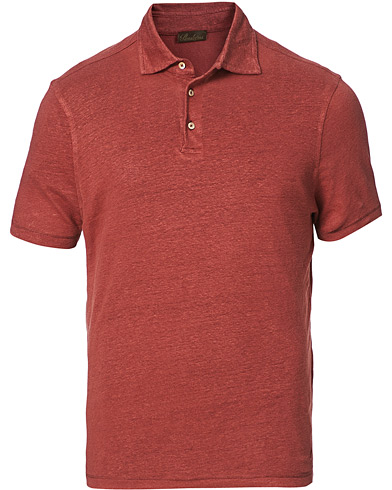  |  Linen Polo Shirt Rust
