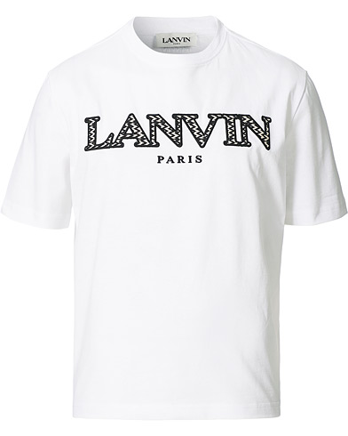 Men |  | Lanvin | Curb Logo T-Shirt Optic White