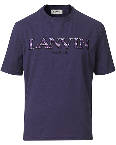 Men |  | Lanvin | Curb Logo T-Shirt Aged Purple