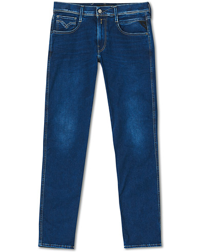 Recycled Menswear |  Anbass Hyperflex X-Lite Ocean Blue Jeans Medium Blue