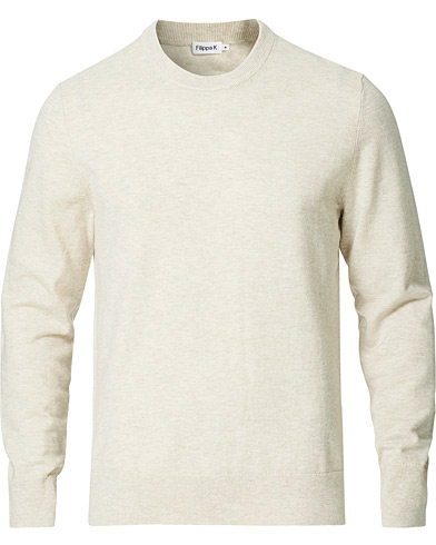 Men |  | Filippa K | Cotton Merino Sweater Vanilla