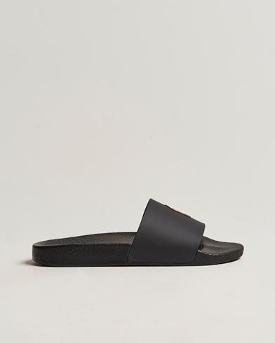 Men | Shoes | Polo Ralph Lauren | Logo Slides Black