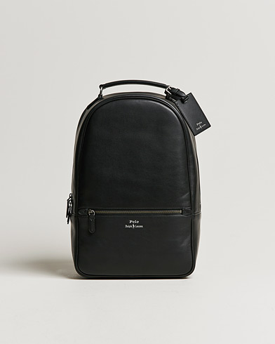 Men |  | Polo Ralph Lauren | Leather Backpack Black