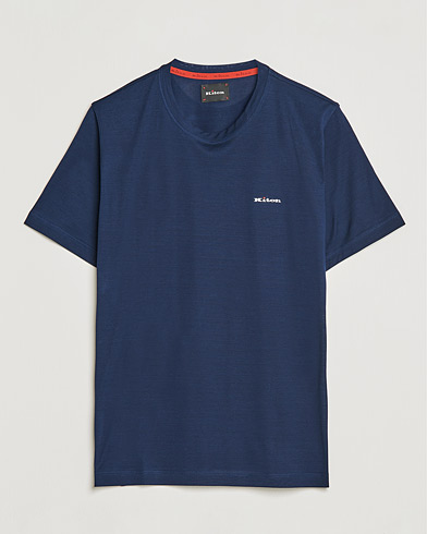 Men | New Brands | Kiton | Cotton Jersey T-Shirt Dark Blue