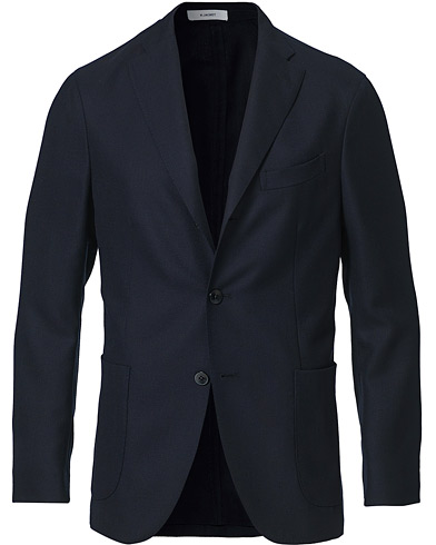 Wool Blazers |  K Jacket Wool Hopsack Blazer Navy