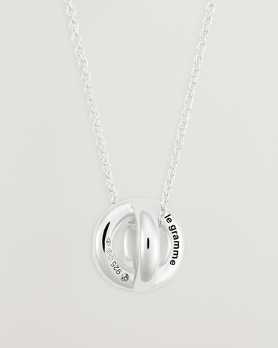 Men | Jewellery | LE GRAMME | Entrelacs Pendant Necklace Sterling Silver 3g