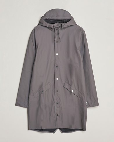 Men | Face the Rain in Style | RAINS | Long Jacket Slate Grey