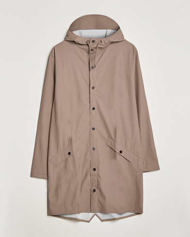 Men | Face the Rain in Style | RAINS | Long Jacket Taupe