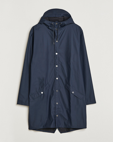 Men | Face the Rain in Style | RAINS | Long Jacket Navy