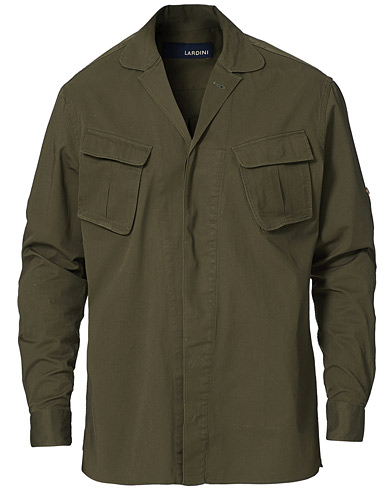  |  Cotton Safari Pocket Overshirt Military Green