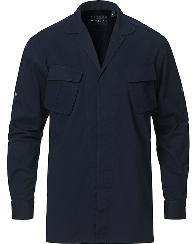  |  Cotton Safari Pocket Overshirt Navy