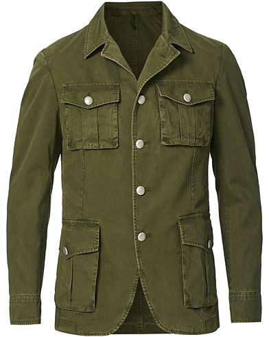 Men |  | L.B.M. 1911 | Cotton Gabardine Field Jacket Olive