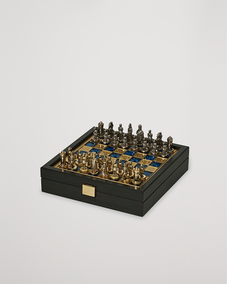 Manopoulos Byzantine Empire Chess Set Blue – Blue
