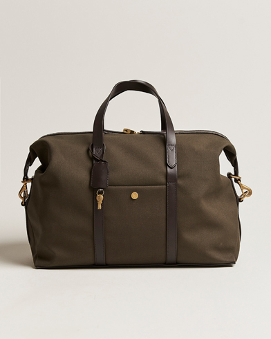Weekend Bags |  M/S Avail 48h Nylon Weekendbag Army/Dark Brown