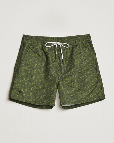 Men | OAS | OAS | Printed Swimshorts Green Squiggle