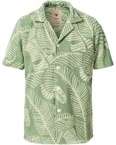  |  Banana Leaf Short Sleeve Terry Shirt Green