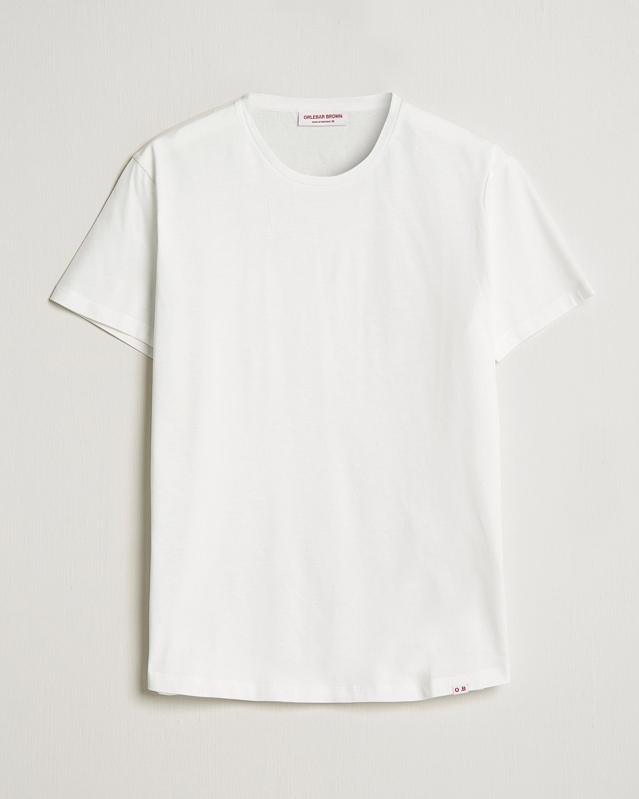 Orlebar Brown OB Crew Neck Mercerised Cotton Tee White – White