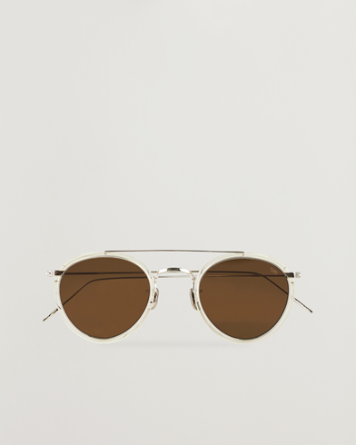 Round Frame Sunglasses |  762 Sunglasses Beige Chrystal