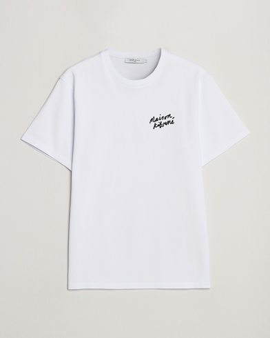 Men | White t-shirts | Maison Kitsuné | Mini Handwriting T-Shirt White