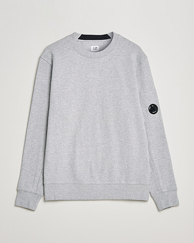 Men |  | C.P. Company | Diagonal Raised Fleece Lens Sweatshirt Grey Mel